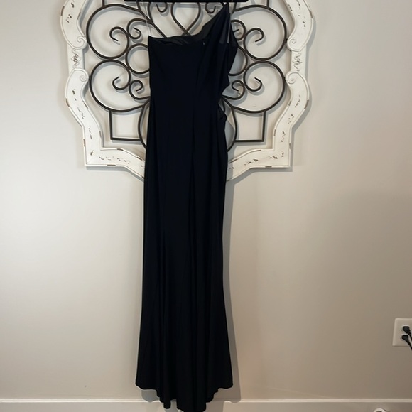 EUC NORDSTROM JUMP APPAREL MIDRIFF CUT OUT  MAXI DRESS BLACK SIZE 9/10 - Picture 10 of 16